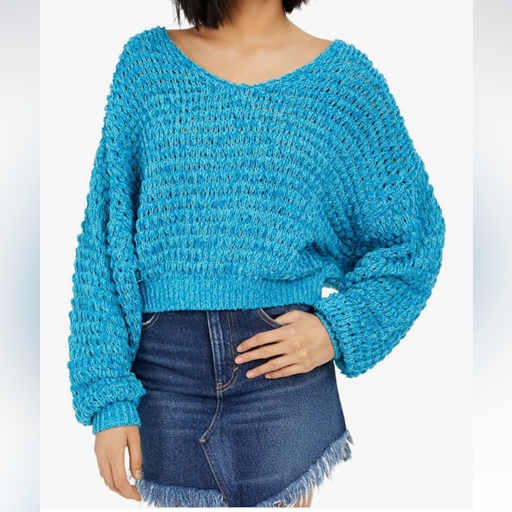 Free People Coconut v-neck Sweater